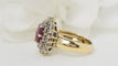 Bague 54.5 Bague pompadour or jaune rubis diamants 58 Facettes 32369