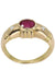 Ring MODERN RUBY AND DIAMOND Bangle RING 58 Facettes 052801