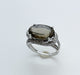 Ring White gold ring with quartz and diamond chips 58 Facettes 20400000447