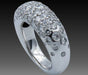 Ring 53 CHAUMET - “CAVIAR GRAINS” GOLD DIAMOND RING 58 Facettes 080212-053