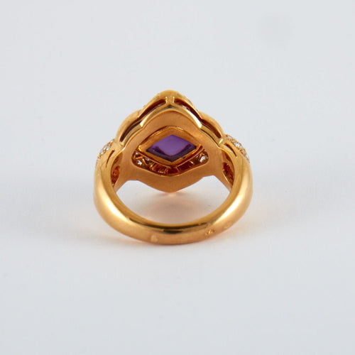 Bague 52 Bague Losange Améthyste 58 Facettes 2.214