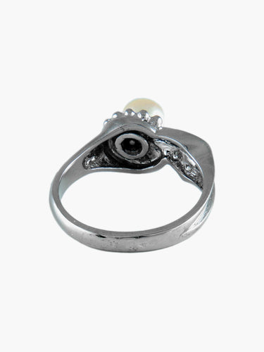 Bague Bague Perle et Diamants 58 Facettes
