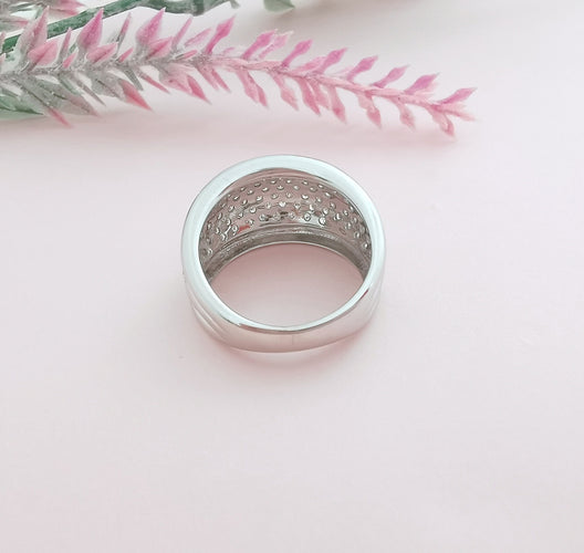 Bague Bague Jonc bombé Diamants 1,10ctt Or gris 58 Facettes AA 1610