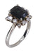 Ring 53 SAPPHIRE AND DIAMOND MARGUERITE RING 58 Facettes 078701
