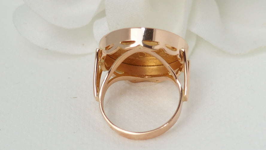 Bague 52 Bague pièce Napoléon III 58 Facettes 32401