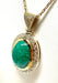 Necklace Chain and pendant yellow gold green jade and diamonds 58 Facettes
