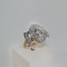 Ring 58 Two-tone Art Deco Diamond Ring 58 Facettes