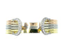 Bracelet CARTIER. Collection Double C, bracelet 3 ors et diamants 58 Facettes
