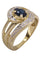 Bague 50 BAGUE MODERNE SAPHIR ET DIAMANTS 58 Facettes 077861