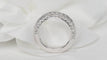 Bague 49.5 Demi alliance or blanc diamants 1ct 58 Facettes 30547