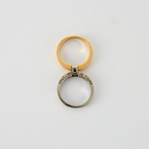 Bague 57 Alain Roure - Bague Chut... Je t'aime 58 Facettes