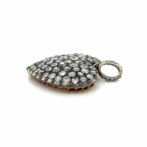 Pendentif Pendentif cœur diamant or argent 58 Facettes