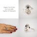 Ring Ring Toi & Moi Sapphire Diamonds 58 Facettes 3562 LOT