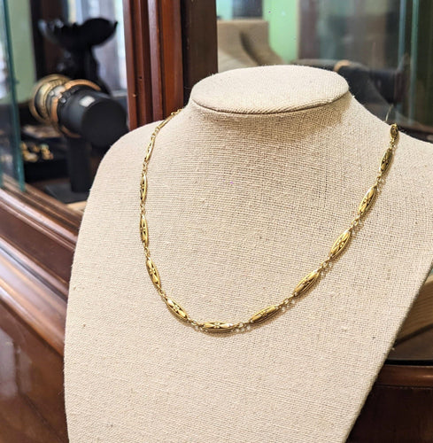 Collier Collier XIXe époque victorienne en or 18k 58 Facettes