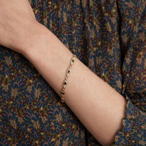 Bracelet Bracelet or jaune saphirs 58 Facettes 3333
