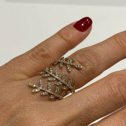 Bague Bague Epis or rose Diamants 58 Facettes