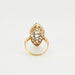 Ring Marquise rose ring Marquise ring in yellow gold & diamonds 58 Facettes 0