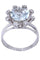 Bague 55 BAGUE AIGUE-MARINE ET DIAMANTS 58 Facettes 074401