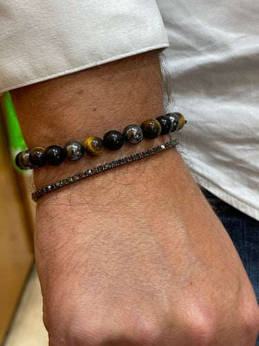 Bracelet Bracelet en Or noircit 58 Facettes