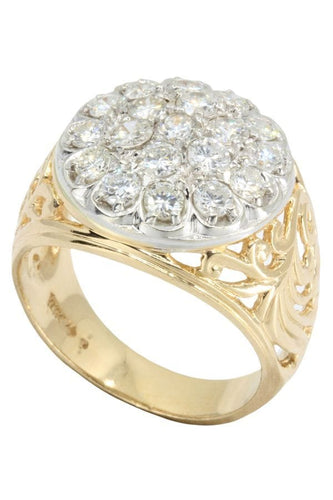 Bague BAGUE MODERNE PAVAGE DIAMANTS 58 Facettes 044811
