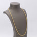 18k gold hollow cord necklace 58 Facettes E359835A