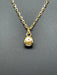 Diamond solitaire necklace 0,56 carat yellow gold 58 Facettes