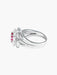 Bague 52 Bague Saphir rose et Diamants 58 Facettes