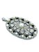 Pendant Belle-Epoque pendant in white gold, platinum, diamonds, sapphires and pearls 58 Facettes