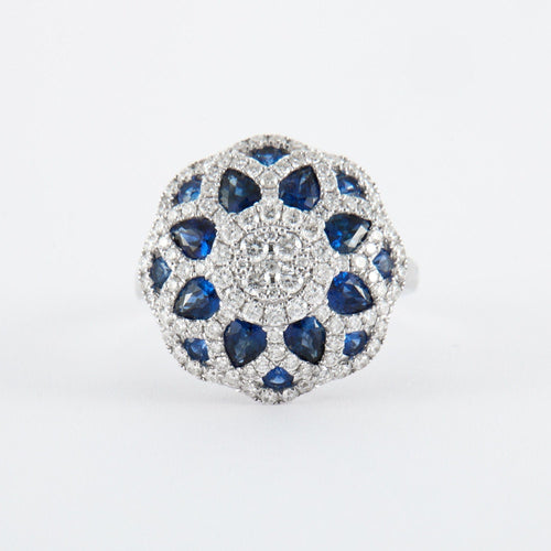Bague 53 Bague Empire Saphir Diamants 58 Facettes 2.118