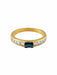 Ring 56 Yellow Gold Sapphire Bangle Ring 58 Facettes R1125