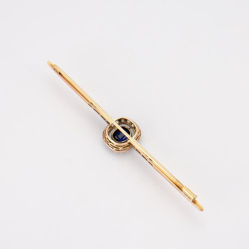 Broche BROCHE SAPHIR, DIAMANTS 58 Facettes