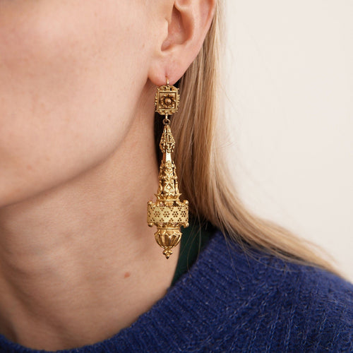 Boucles d'oreilles Pendantes en or jaune 58 Facettes