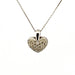 Pendant Heart pendant in 18-carat white gold and diamonds 58 Facettes