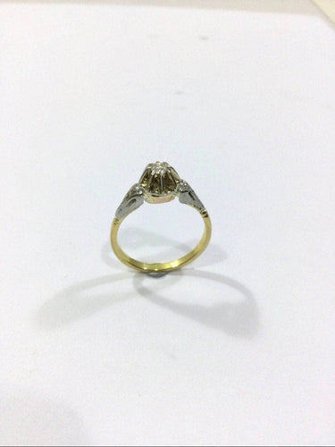 Bague 58 Bague Solitaire Or jaune Diamants 58 Facettes