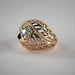Ring Vintage Ring in Yellow Gold, Diamond 58 Facettes 3024 LOT