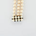 Bracelet 3 row cuff bracelet Sapphire Beads 58 Facettes