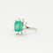 Bague 60 Bague Emeraude Entourage Diamants 58 Facettes