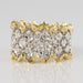 Ring 53 Large gold lace diamond ring 58 Facettes MG43