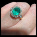 Ring 54 Ring Yellow Gold Emerald Diamonds 58 Facettes
