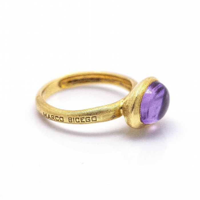 Bague 50 MARCO BICEGO - yellow gold ring with amethyst 58 Facettes D360360CS