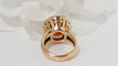 Bague Bague vintage or rose et saphir orange 58 Facettes 31806