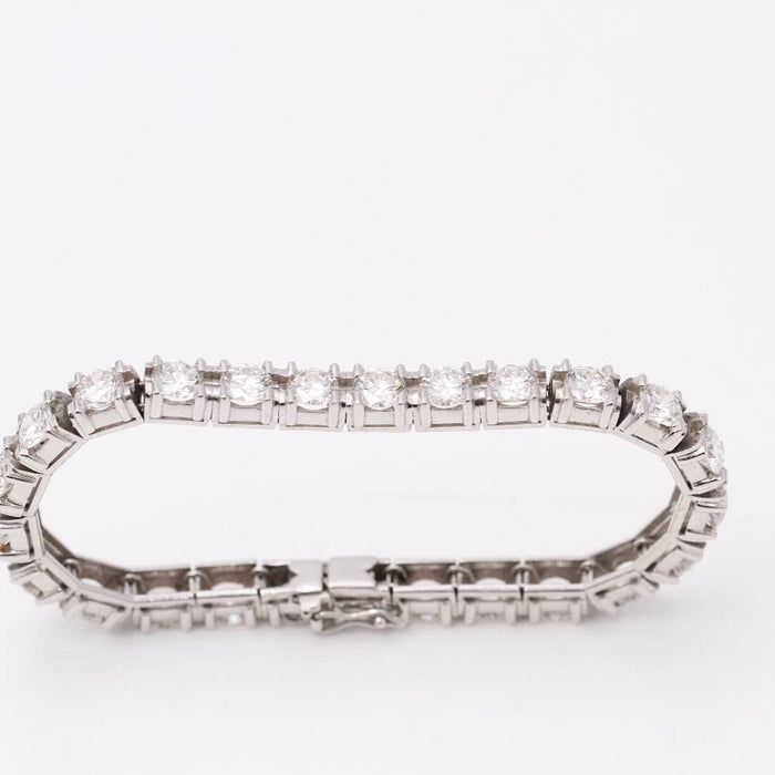 Bracelet Bracelet Rivière en Or Blanc et Diamants 58 Facettes D359535JC