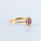 Bague 56.5 Bague Marguerite pierre rouge 58 Facettes JE148