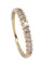Bague 51 Demi alliance Or jaune Diamants 58 Facettes 081291