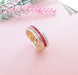 Ruby Diamond Cross Ring Ring 58 Facettes AA 1568