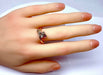 Ring 58 Ring Yellow gold Diamonds Red stone 58 Facettes AB279