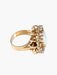 Ring 52 Flower ring Harlequin opal Diamonds 58 Facettes
