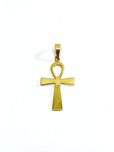 Pendentif Croix Copte Or jaune 58 Facettes