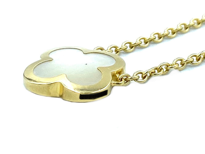 Pendentif Pendentif Van Cleef & Arpels "Pure Alhambra" or jaune et nacre 58 Facettes