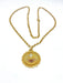 AUGIS pendant - Vintage gold chain and pendant, love medal 58 Facettes